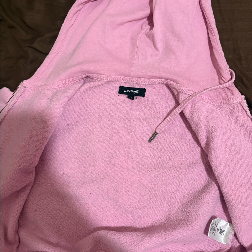 Ed Hardy Pink Graphic Hoodie - Picture 3 of 4